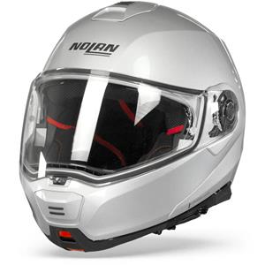 Nolan N100-5 Classic Platinum Silver N-Com 001 Modular Helmet