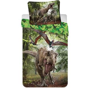 Jurassic World Dekbedovertrek Forest - Eenpersoons - 140 X 200 Cm - Polyester