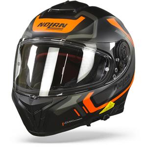 Nolan N80-8 Ally N-Com 41 Flat Black Orange Full Face Helmet