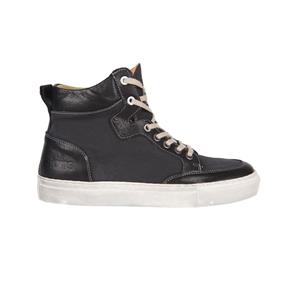 Helstons Kobe Canvas Armalith Leather Grey Black Shoes