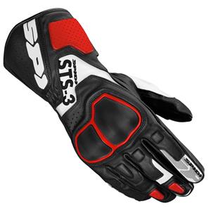 Spidi STS-R3 Lady Black White Red Motorcycle Gloves