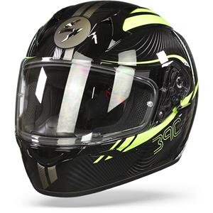 Scorpion EXO-390 Sting Black Neon Yellow Full Face Helmet