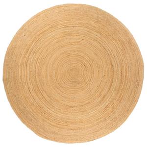 VidaXL Tapijt Rond 210 Cm Gevlochten Jute