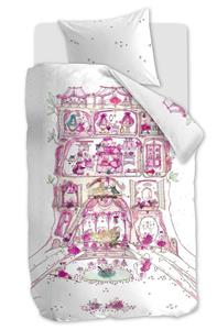 Beddinghouse x Hanneke de Jager Mousehouse Pink dekbedovertrek