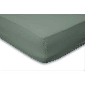 Elegance Hoeslaken Katoen Perkal 35cm Hoekhoogte - Grenat Green 90x210/220cm