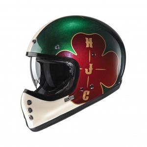 HJC V60 Ofera Green Red MC4 Full Face Helmet