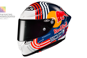 HJC RPHA 1 Red Bull Austin Gp White Blue Mc21Sf Full Face Helmet