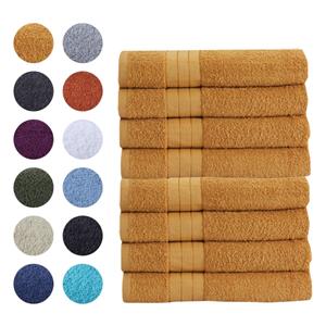 Zavelo Luxe Handdoeken - Hotelkwaliteit  - Badhanddoeken - 50x100 cm - 8 Stuks - Oker