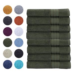 Zavelo Luxe Handdoeken - Hotelkwaliteit  - Badhanddoeken - 50x100 cm - 8 Stuks - Groen