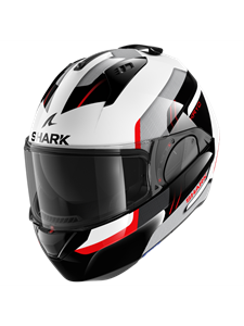Shark Evo Es Kryd White Black Red WKR Modular Helmet