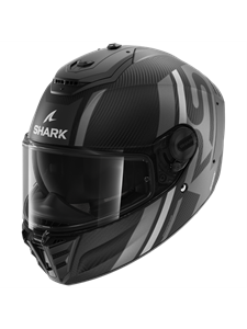 Shark Spartan RS Carbon Shawn Mat Carbon Silver Anthracite DSA Full Face Helmet