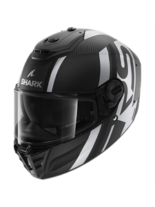 Shark Spartan RS Carbon Shawn Mat Carbon Black Silver DKS Full Face Helmet