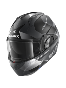 Shark Evo Gt Tekline Mat Anthracite Chrom Silver AUS Modular Helmet