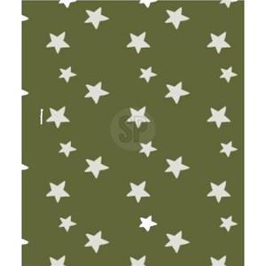 H&S Collection Polyester Fleece Deken/dekentje/plaid 130 X 170 Cm Marine Groen Met Sterren - Plaids