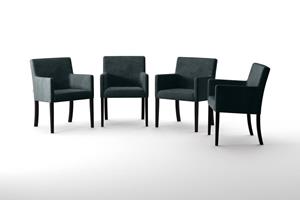 | Set van 4 eetkamerstoelen Escape velvet