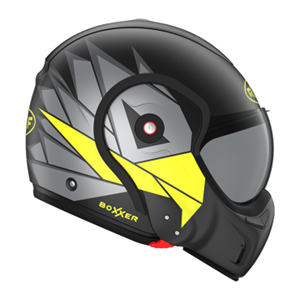 ROOF BoXXer Hawk Mat Black Yellow Modular Helmet