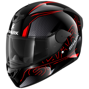 Shark D-Skwal 2 Cadium Black Red Black KRK Full Face Helmet