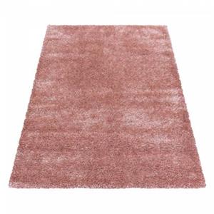 FlyCarpets Nox Hoogpolig Vloerkleed Roze Effen 200 X 290 CM