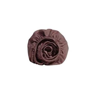 Yumeko hoeslaken katoen satijn rose brown 90x210x30