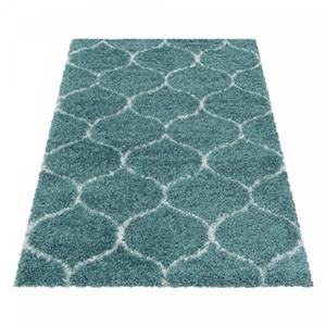 FlyCarpets Azure Hoogpolig Blauw Vloerkleed 120x170 cm