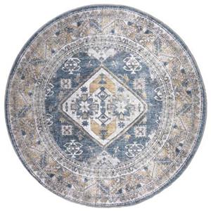 Veer Carpets Vloerkleed Laria Blue 4 Rond - ø120 cm