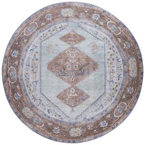 Veer Carpets Vloerkleed Karaca Purple/Brown 07 Rond ø160 cm