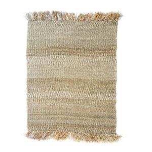 Bazar Bizar De Raffia Fringed Tapijt - Naturel - 180x240