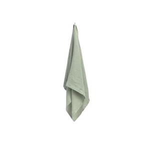 Yumeko handdoek gewassen linnen wafel misty green 50x100 - 1 st