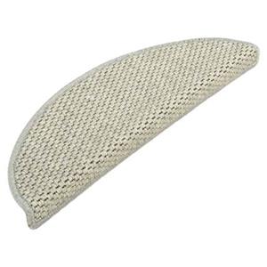 vidaXL Trapmatten zelfklevend 15 st sisal-look 65x21x4 cm grijs