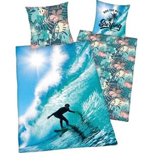 Young Collection Tweezijdig te gebruiken overtrekset Surfer met leuk surfer-motief