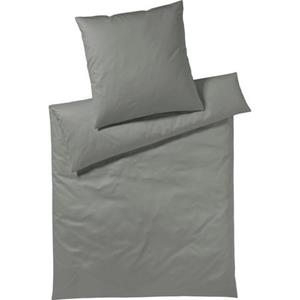 Yes for Bed Bettwäsche "Pure & Simple Uni", (2 tlg.), in Mako Satin Qualität, 100% Baumwolle, in 135x200 cm und 155x220 cm, Bett- und Kopfkissenbezug mit Reißverschluss, Satin 