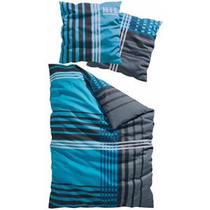 H.I.S Bettwäsche "Philip", im sportlichen Karo Design, aus 100% Baumwolle, Renforcé Qualität, Bett- und Kopfkissenbezug mit Reißverschluss, Bettwäsche Set unterst&u