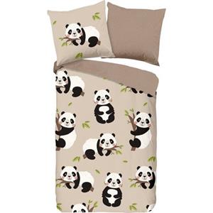 Good morning Kinderovertrekset Panda 100% katoen (2-delig)