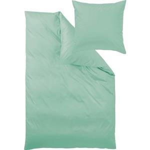 Curt Bauer Bettwäsche "Uni-Mako-Satin aus 100% Baumwolle, Bett- und Kopfkissenbezug mit Reißverschluss, pflegeleicht, STANDARD 100 by OEKO-TEX und Made in Green zertifiziert, auch ganzj