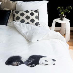 Snurk Amsterdam Dekbedovertrek Lazy Panda FLANEL 260 x 200/220 cm incl. 2 kussenslopen 60 x 70 cm