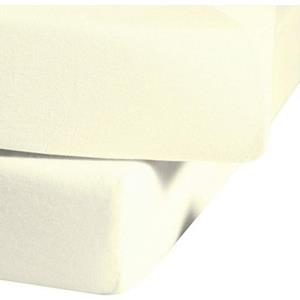 Mako-Jersey-Spannlaken comfort Farbe creme 2610 180 x 200 - 190 x 220 cm - Fleuresse