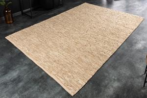 Teppich »PURE 230x160cm beige«, riess-ambiente, rechteckig, Höhe 10 mm, Wohnzimmer · Leder · Hanf · Schlafzimmer · Industrial Design