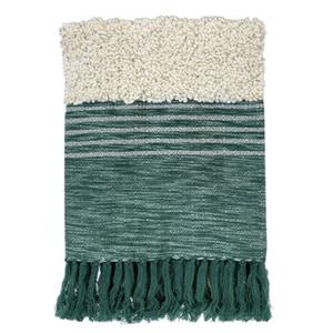 Malagoon  Wirfdecken Tribal green throw