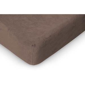 Linnick Badstof Velours Topper Hoeslaken taupe 2 Persoons