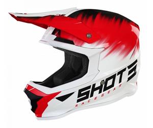SHOT Furious Kid Versus White Red Glossy Offroad Helmet