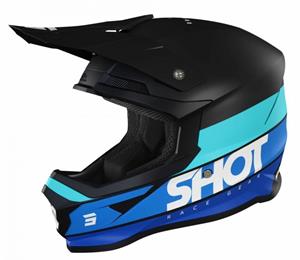 SHOT Furious Story Blue Matt Offroad Helmet