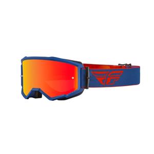 FLY Racing Zone Goggle Red Navy W Red Mirror Amber