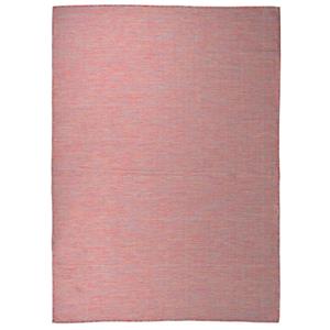 VidaXL Buitenkleed platgeweven 200x280 cm rood