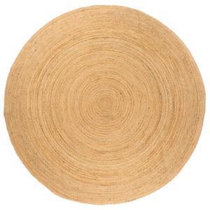 vidaXL Tapijt rond 240 cm gevlochten jute