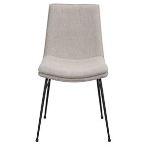 TopDesign 2 Stühle mit gepolsterter Rückenlehne Gestell aus Metall (2er Set)