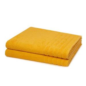 Wewofashion 2 X Duschtuch - Im Set AIDA Handtücher gelb