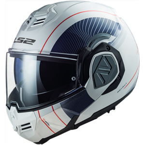 LS2 FF906 Advant Cooper White Blue Modular Helmet