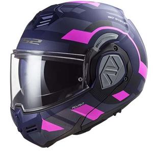 LS2 FF906 Advant Velum Matt Blue Fluo Pink Modular Helmet
