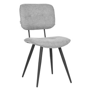 LABEL51 Eetkamerstoelen 2 st Lux 49x60x87 cm zinkkleurig