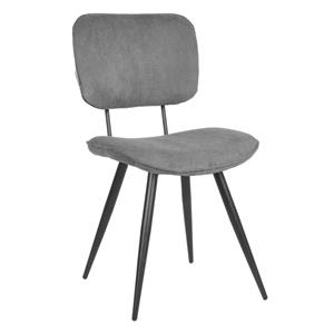 LABEL51 Eetkamerstoelen 2 st Vic 49x60x87 cm donkergrijs